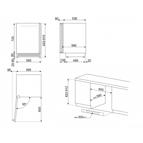 Винный шкаф Smeg CVI138LG