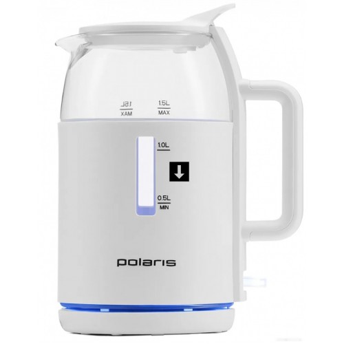 Электрический чайник Polaris PWK 1545CGL Water Way Pro (белый)