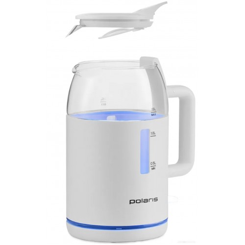 Электрический чайник Polaris PWK 1545CGL Water Way Pro (белый)