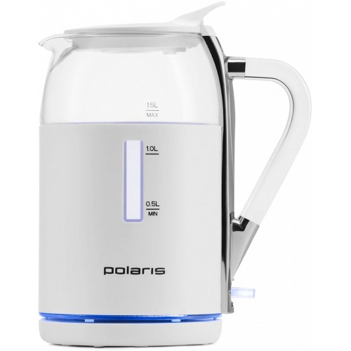 Электрический чайник Polaris PWK 1563CGL Water Way Pro (белый)