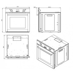 Духовой шкаф ZorG Technology BE6 BL+BLC FDW BL