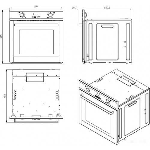 Духовой шкаф ZorG Technology BE4 BL
