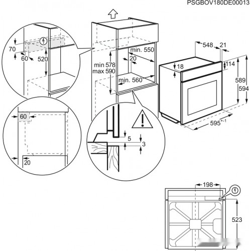 Духовой шкаф Electrolux EOD3C70TK