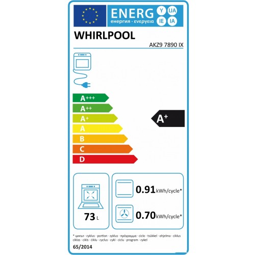Духовой шкаф Whirlpool AKZ9 7890 IX