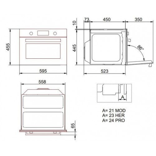 Духовой шкаф Bertazzoni FMOD4077MTB1