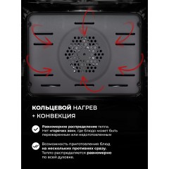 Духовой шкаф LEX EDP 610 WH Wide Series