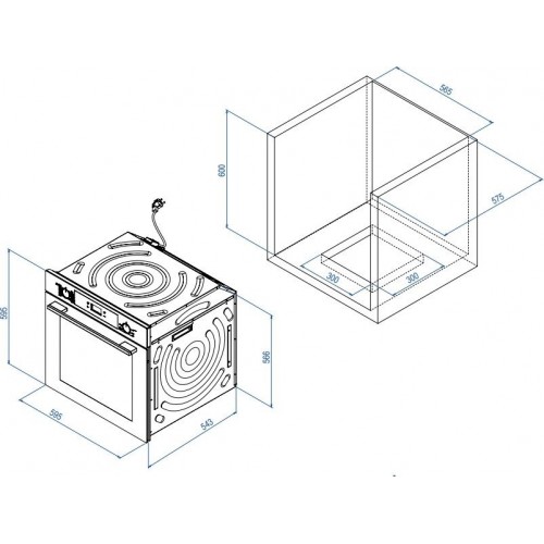 Духовой шкаф Weissgauff WGO 706 Black Glass