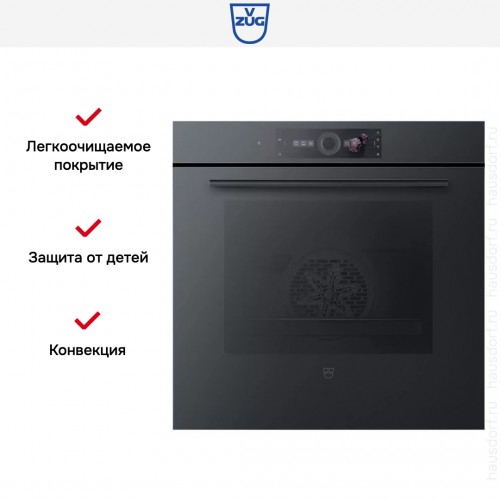Духовой шкаф V-ZUG C4T-21045 черное стекло