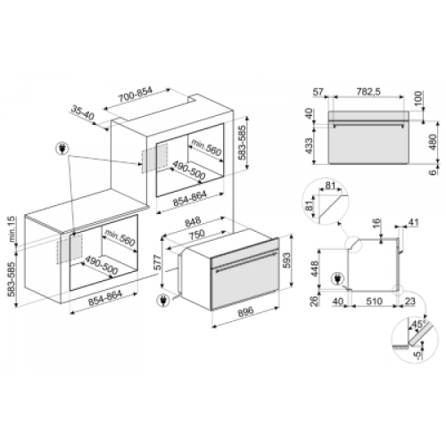 Духовой шкаф Smeg SFP9302TX