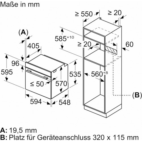 Духовой шкаф Bosch Serie 2 HBA571BB4