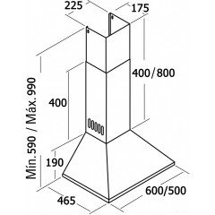 Вытяжка CATA V3-S500 BK 02088507