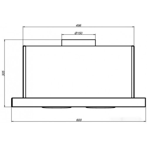 Вытяжка Elikor Интегра Glass 60П-650-В2Л (черный/стекло черное)