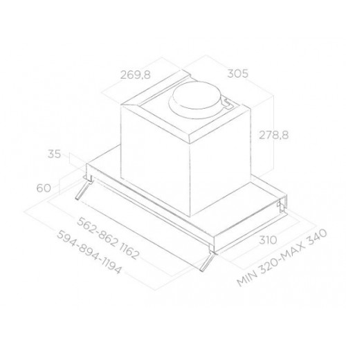 Вытяжка Elica Boxin LX/IX/A/60