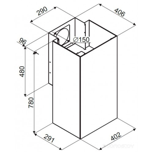 Вытяжка Maunfeld Bath Plus 402 (бежевый)