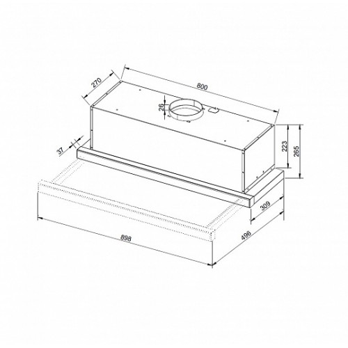 Вытяжка Korting KHP 9975 GW