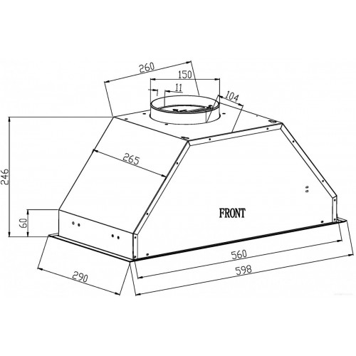 Вытяжка Schtoff Polar 60 (черный)