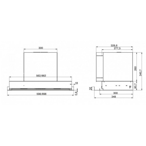 Вытяжка Franke T-Form CR 60 (305.0712.003)