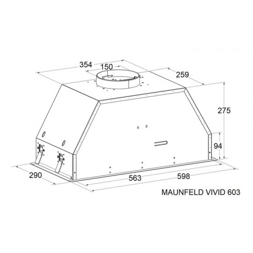 Вытяжка Maunfeld Vivid 603EM (черный)