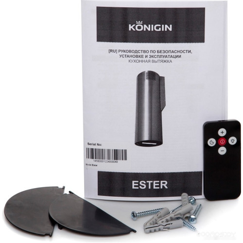 Вытяжка Konigin Ester 31 (черный/черное стекло)