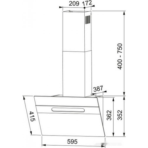 Вытяжка Franke Sterling BK 60 330.0702.955