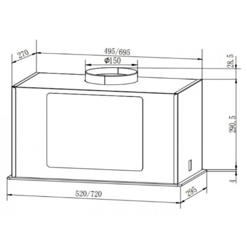 Вытяжка Faber Aria WH 72 305.0702.960