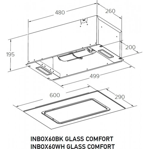 Вытяжка Meferi INBOX60BK Glass Comfort