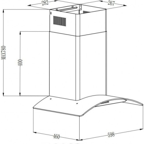 Вытяжка GrandGermes Brela sensor 60 (нержавеющая сталь)