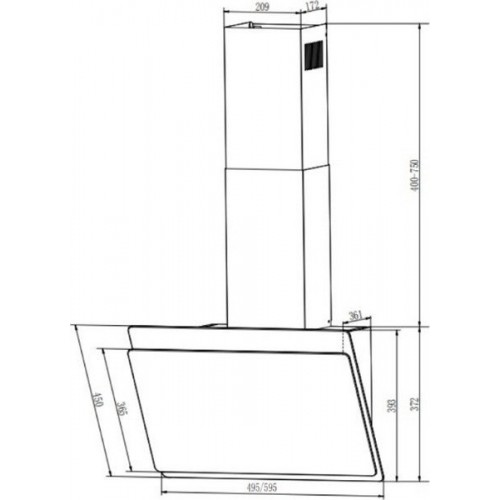 Вытяжка Faber Tocco BK 60 330.0702.951