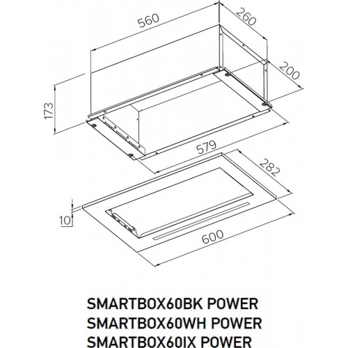 Вытяжка Meferi SMARTBOX60IX Power