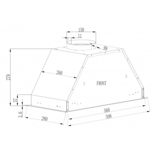 Вытяжка Schtoff GTC L 60 (белый)