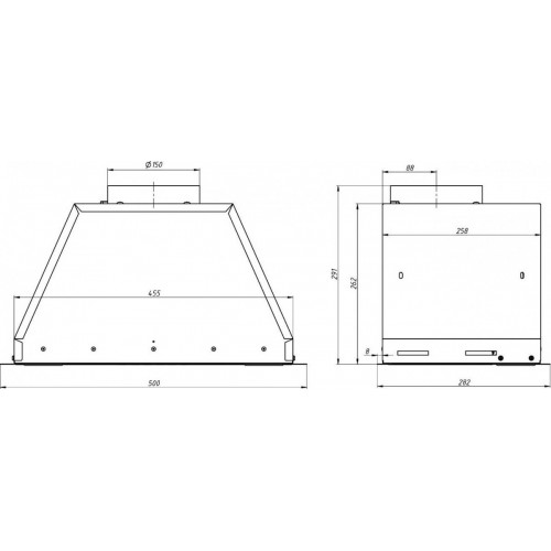 Вытяжка Elikor Врезной блок Box 50П-1000-Э4Д 290032 (черный)
