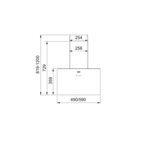 Вытяжка Franke 330.0712.211 LENS 50 BK/SS