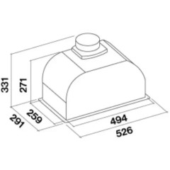 Вытяжка Falmec GRUPPO INCASSO PLUS 50 WH