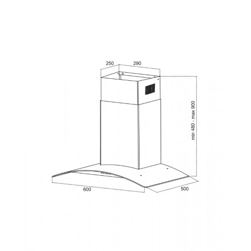Вытяжка Germes Alt 60 black
