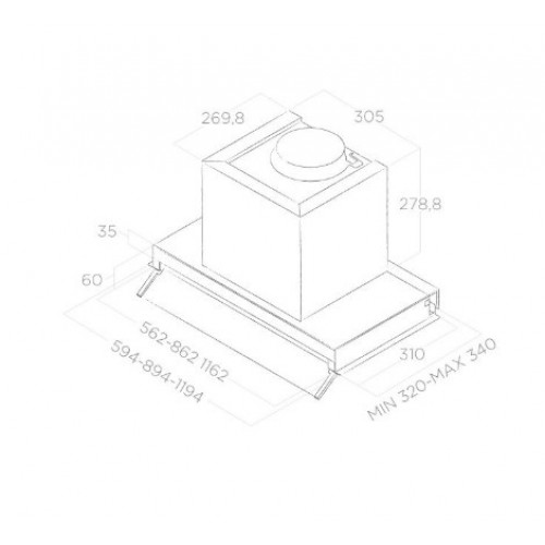 Вытяжка Elica BOX IN PLUS IXGL/A/60