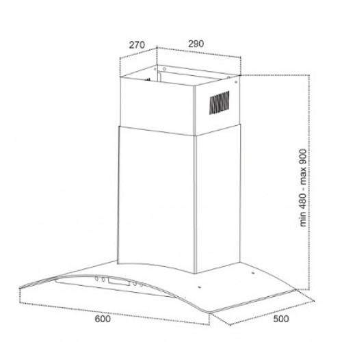 Вытяжка Germes Alt sensor 60 Inox
