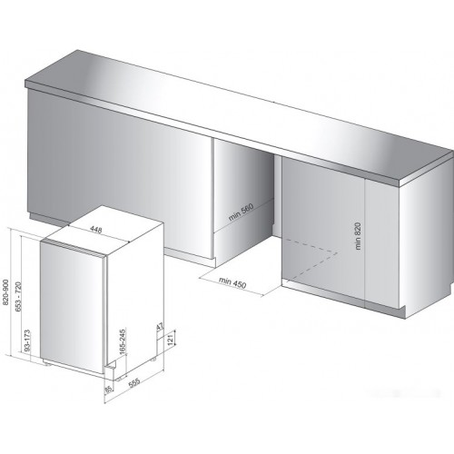 Посудомоечная машина Whirlpool WSIP 4O33 PFE