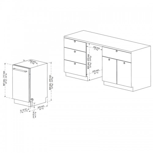 Посудомоечная машина Korting KDI 45898 I