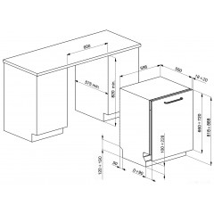 Посудомоечная машина Smeg ST353BQL