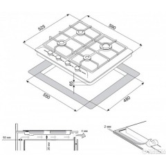 Варочная панель ZorG Technology BP6 FDW BL