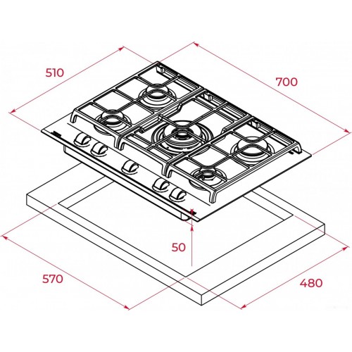 Варочная панель Teka GZC 75330 XBN STONE GREY 112570101