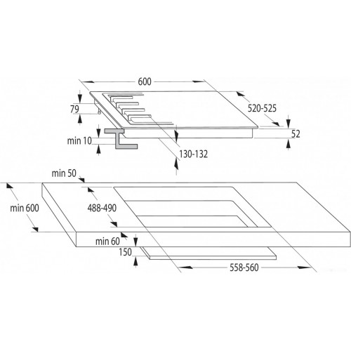 Варочная панель Gorenje GW6D42CLI