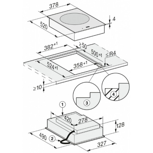Варочная панель Miele CS 7641 FL
