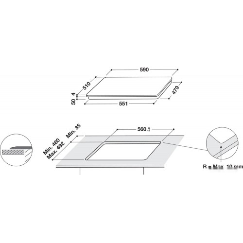 Варочная панель Whirlpool WB B3960 BF