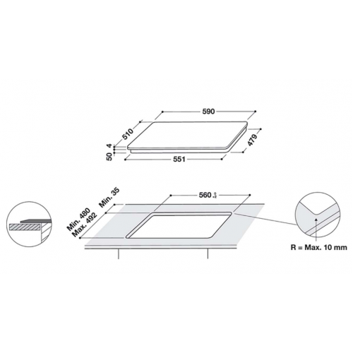 Варочная панель Whirlpool WL S5360 BF/W
