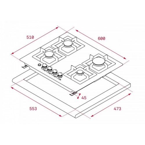 Варочная панель Teka EFX 60.1 4G AI AL DR CI
