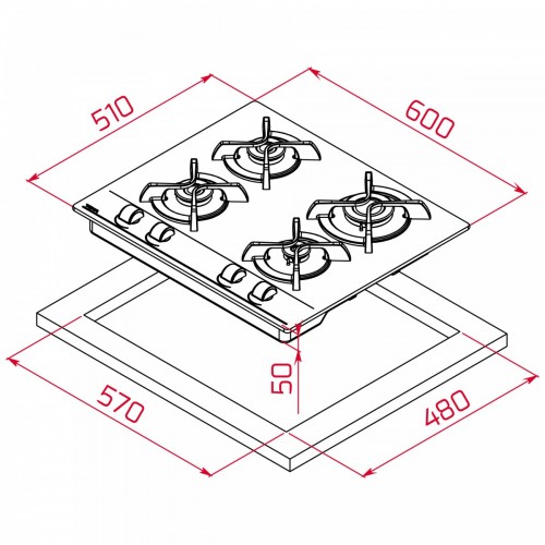 Варочная панель Teka GBC 64000 KBC BK (E4) 112580039