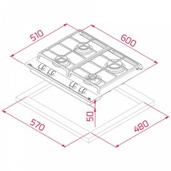 Варочная панель Teka GZC 64300 XBC BK (E4) 112570167