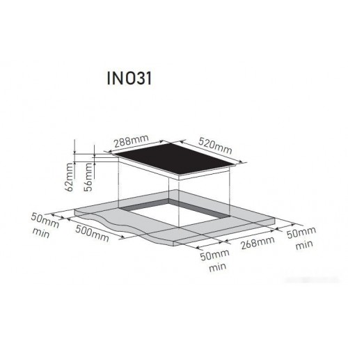 Варочная панель Zorg INO31 black