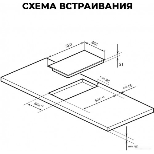 Варочная панель LEX EVH 320M BL